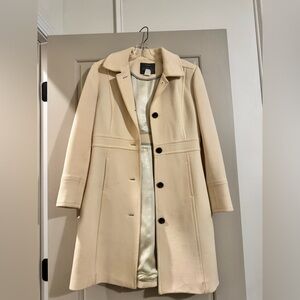 Jcrew ivory pea coat